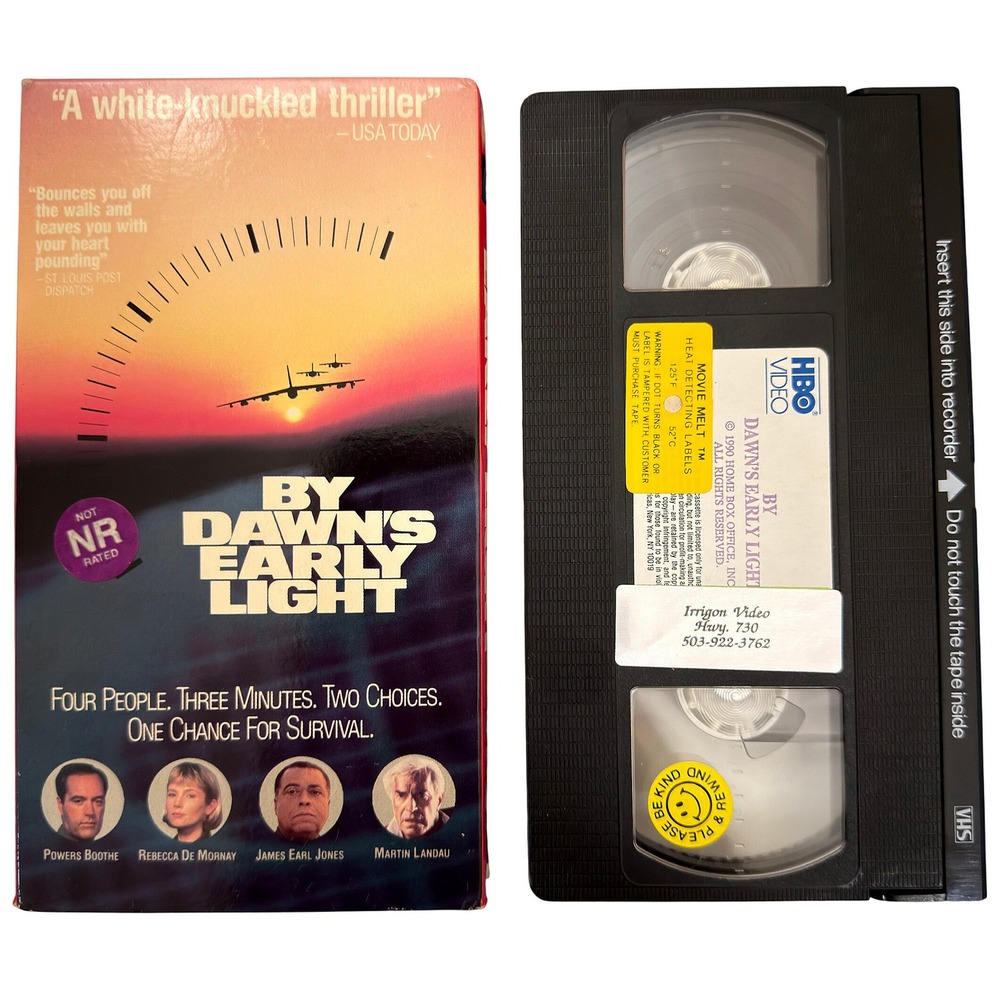By Dawn's Early Light VHS 1990 HBO Video Powers Boothe James Earl Jones Thriller